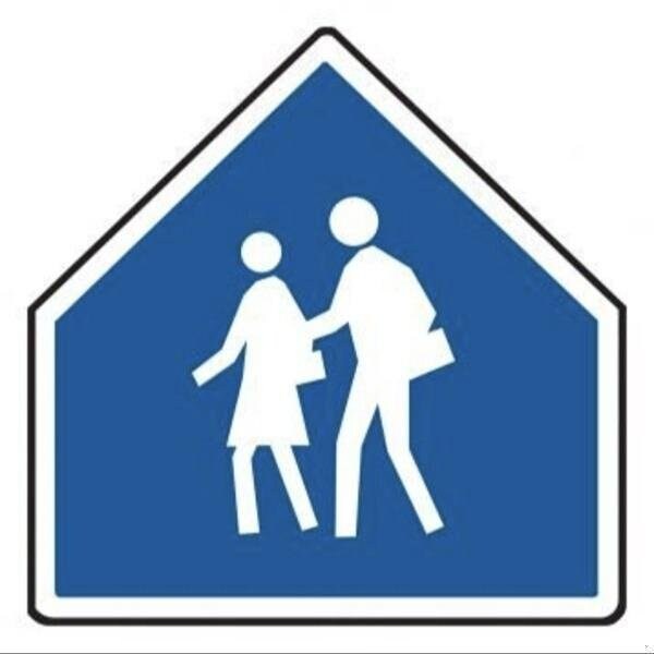 Accuform PEDESTRIAN SIGNS 30 X 30 HIGH FRW332HP FRW332HP - main